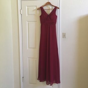 Pretty Maids Burgundy Dress
